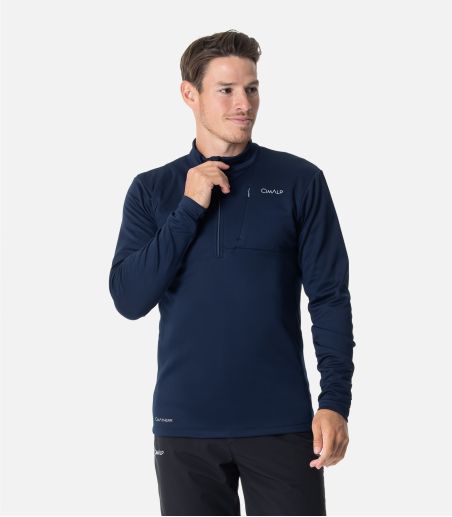 Polaire technique chaude & stretch à col zippé