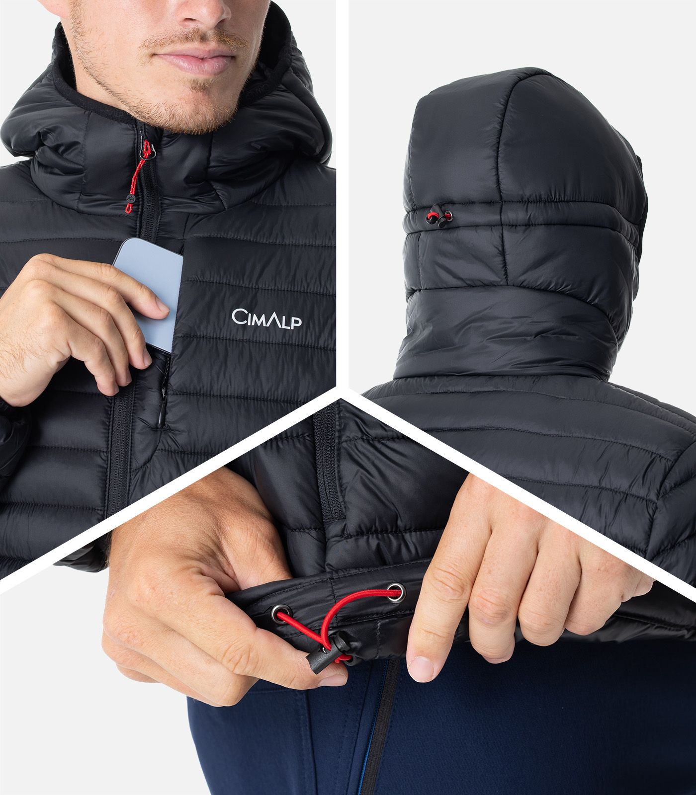 Chaqueta plumón CIMALOFT® con capucha