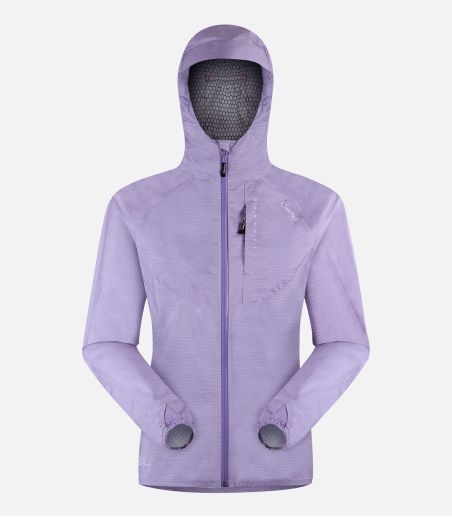 Chaqueta de trail running impermeable y transpirable