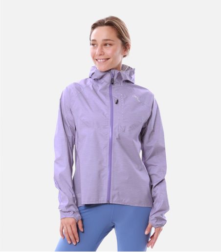 Chaqueta de trail running impermeable y transpirable