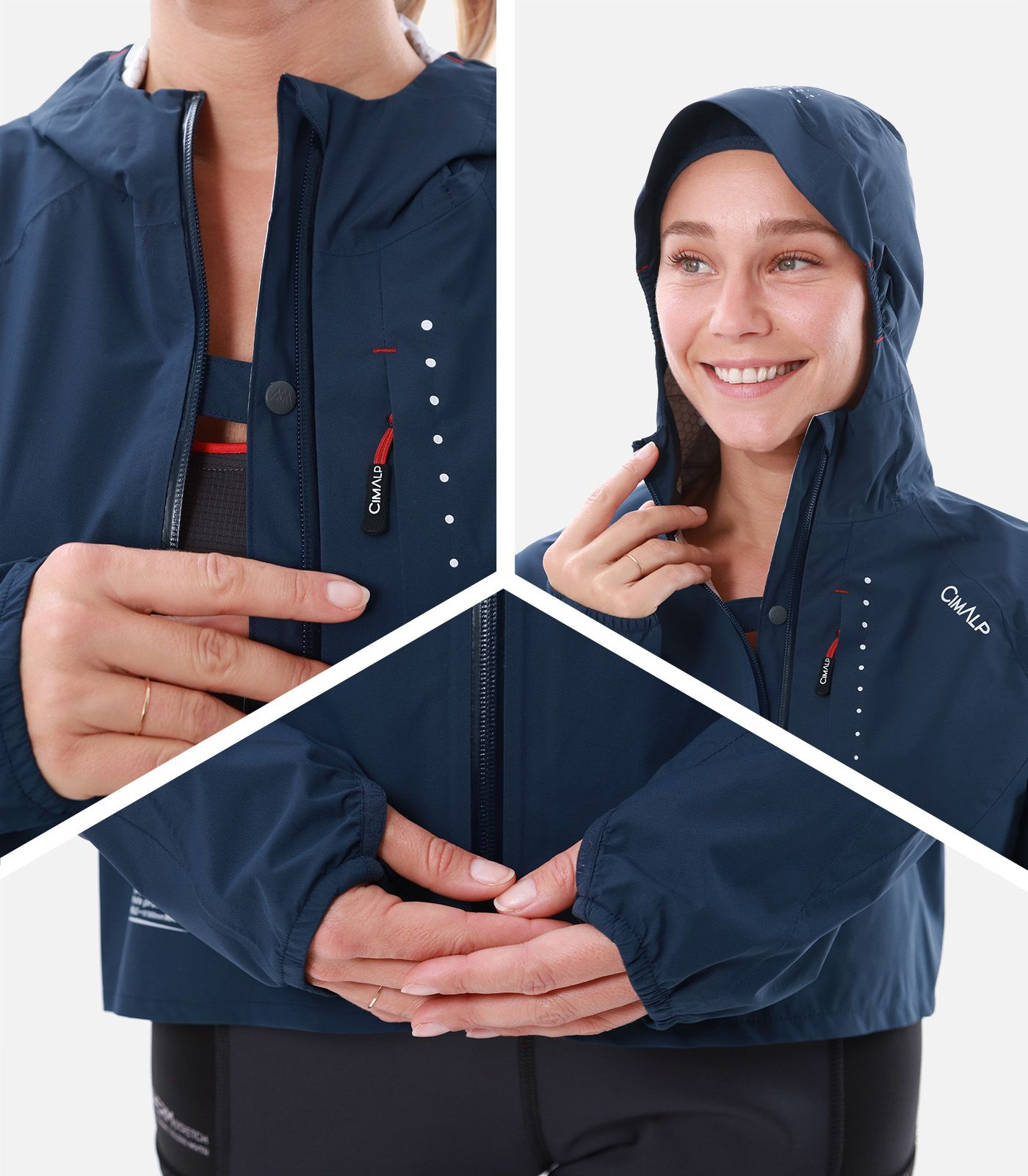 Veste de trail imperméable et respirante