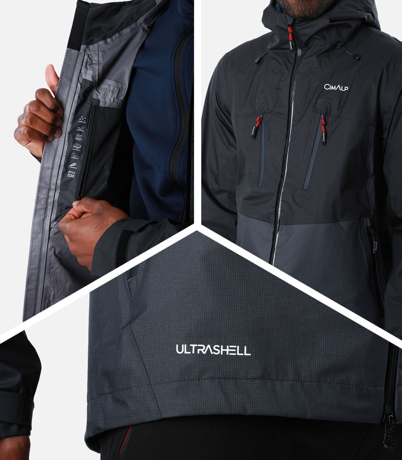 Veste de randonnée imper-respirante en Ultrashell®