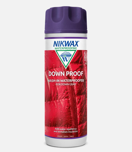 Waterproofing for clothing and down sleeping bags