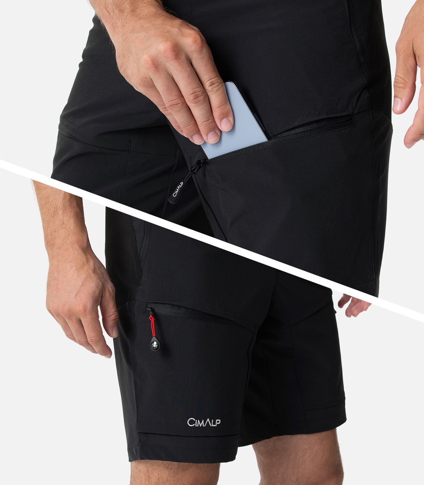 Kurze Wanderhose mit Stretch und Verstärkungen - Mittlere Länge