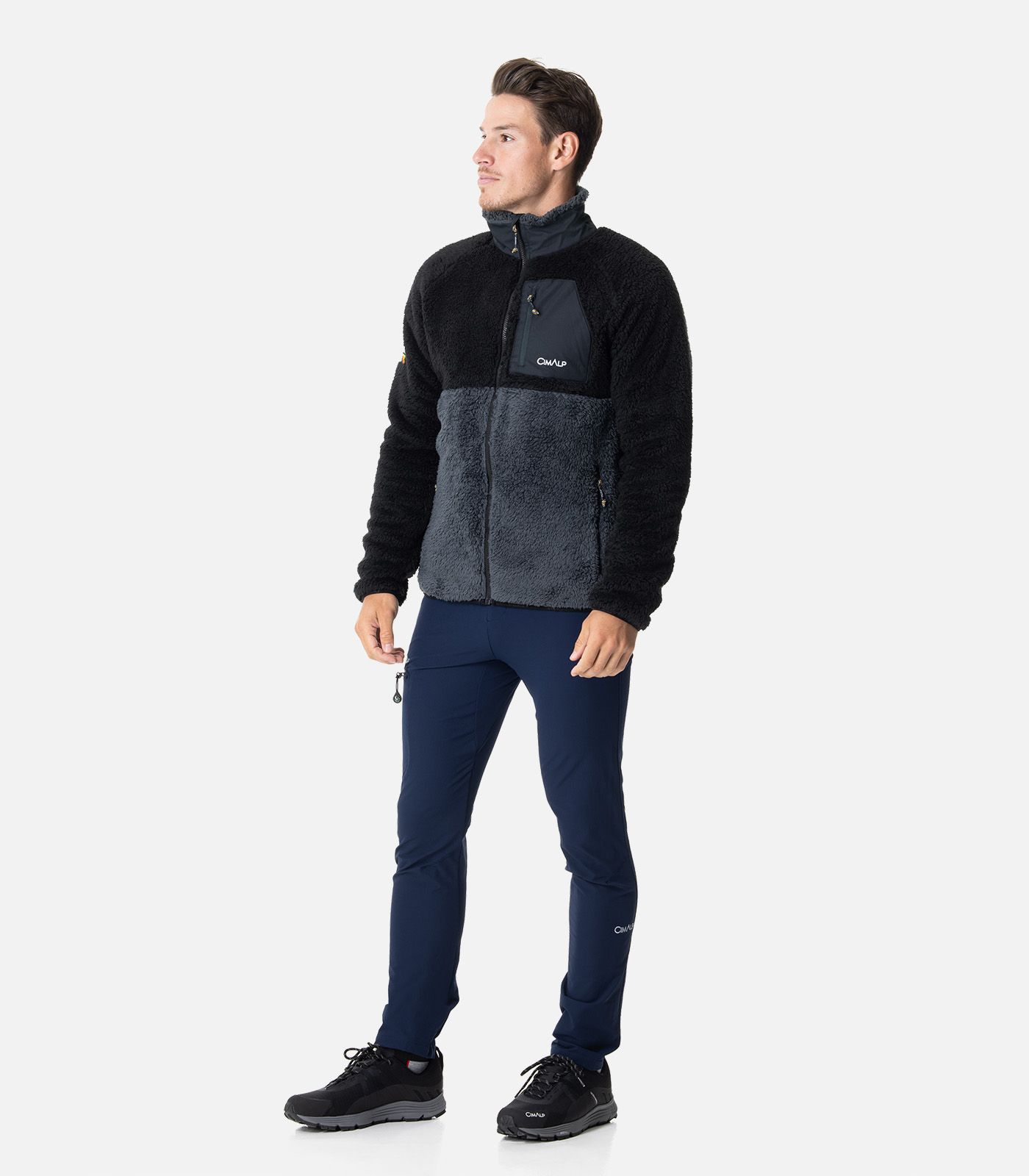 Giacca in pile Sherpa