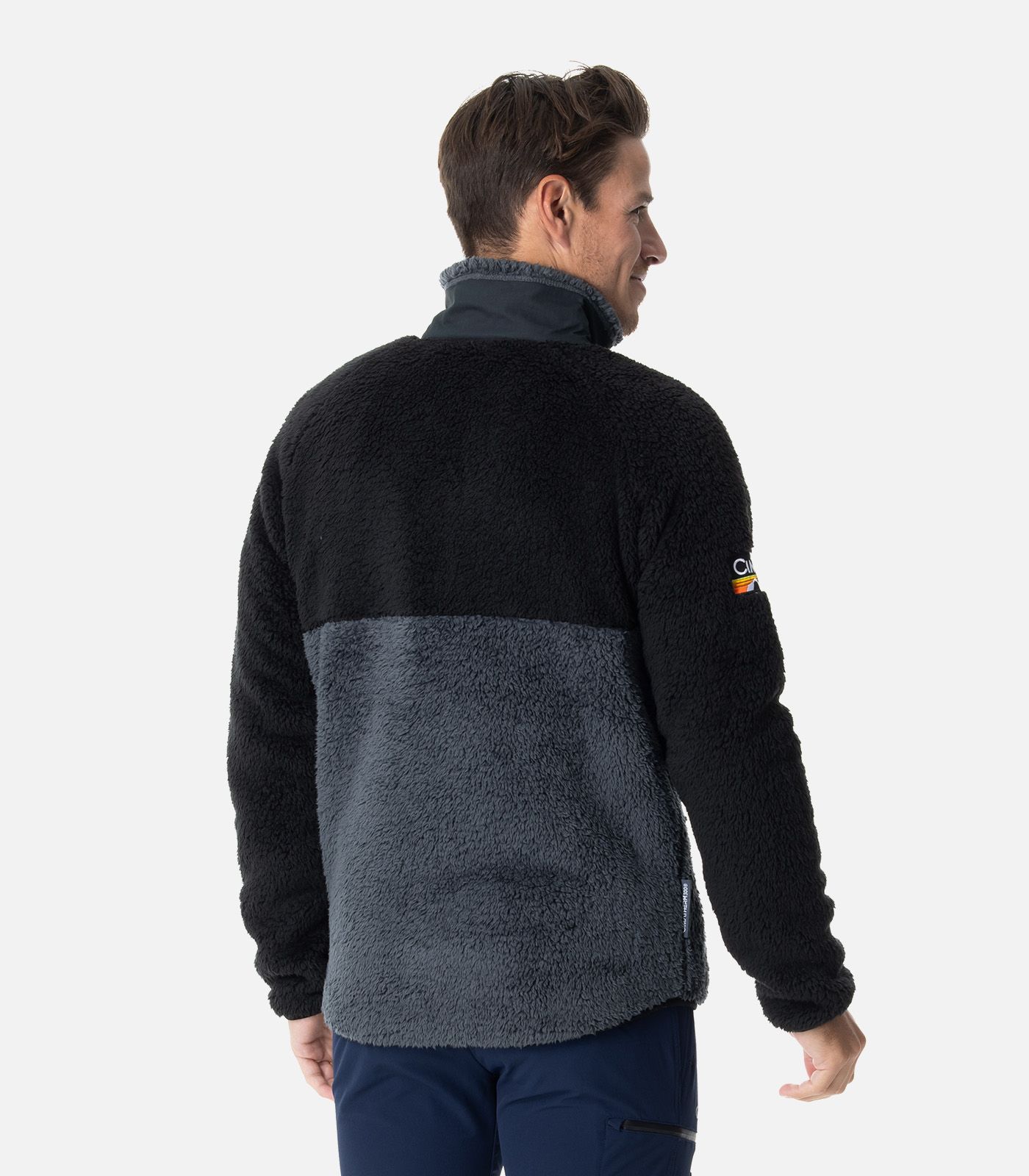 Veste polaire chaude à poils longs