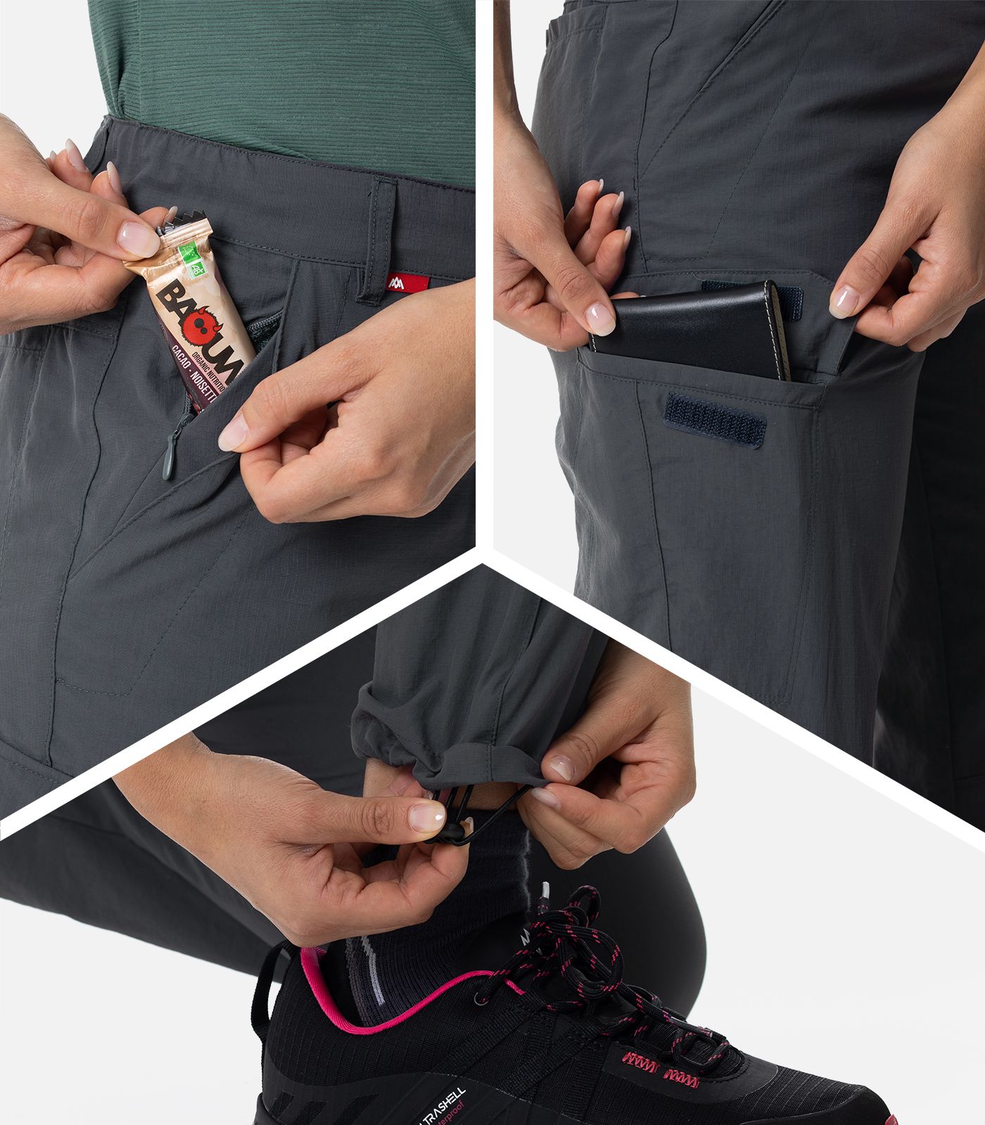 Pantalón de senderismo ligero (piernas cortas)