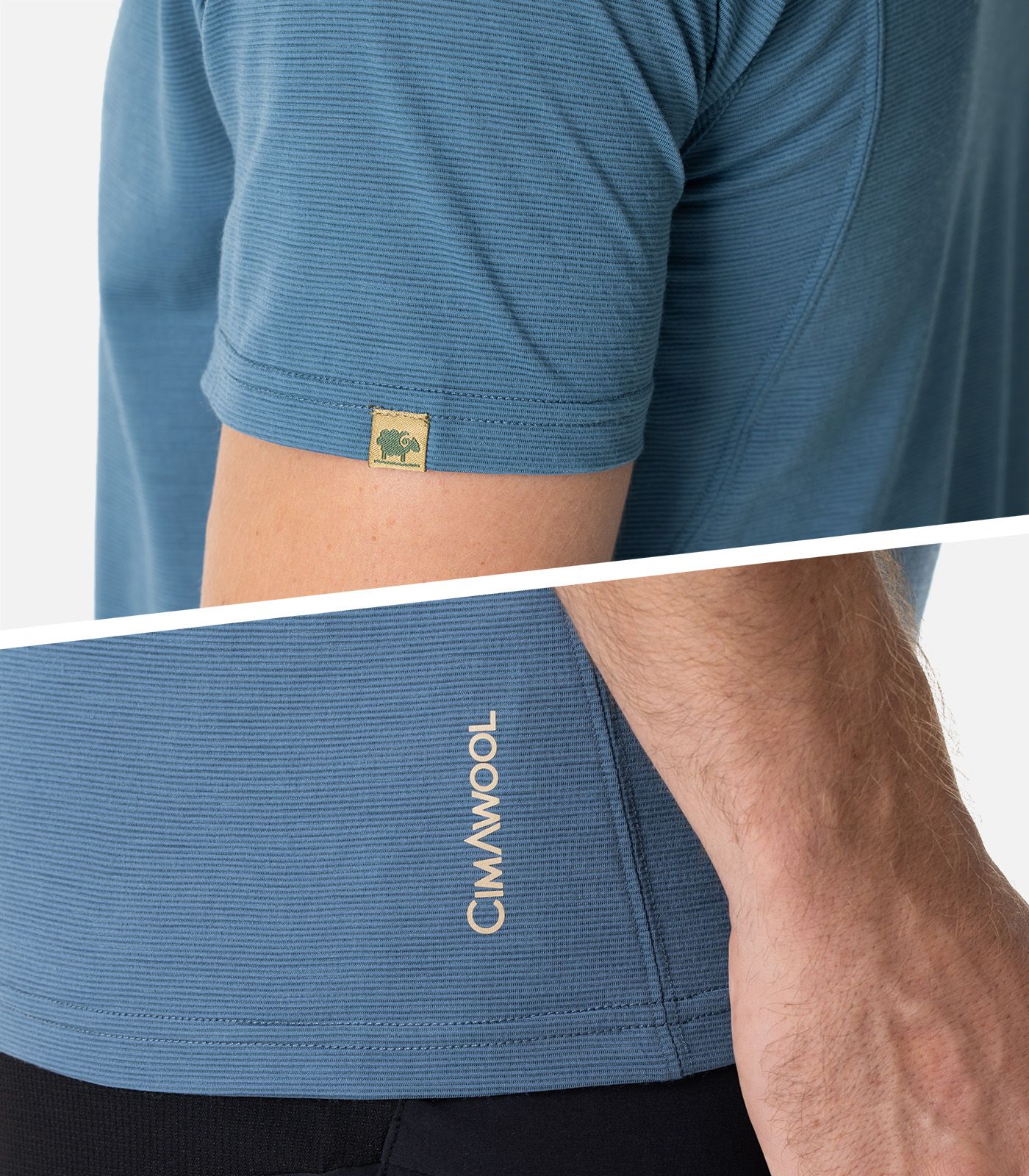 T-shirt en laine Mérinos manches courtes