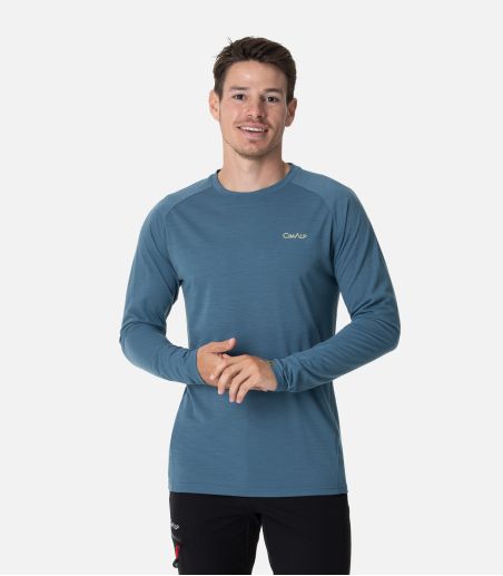 T-shirt en laine mérinos manches longues