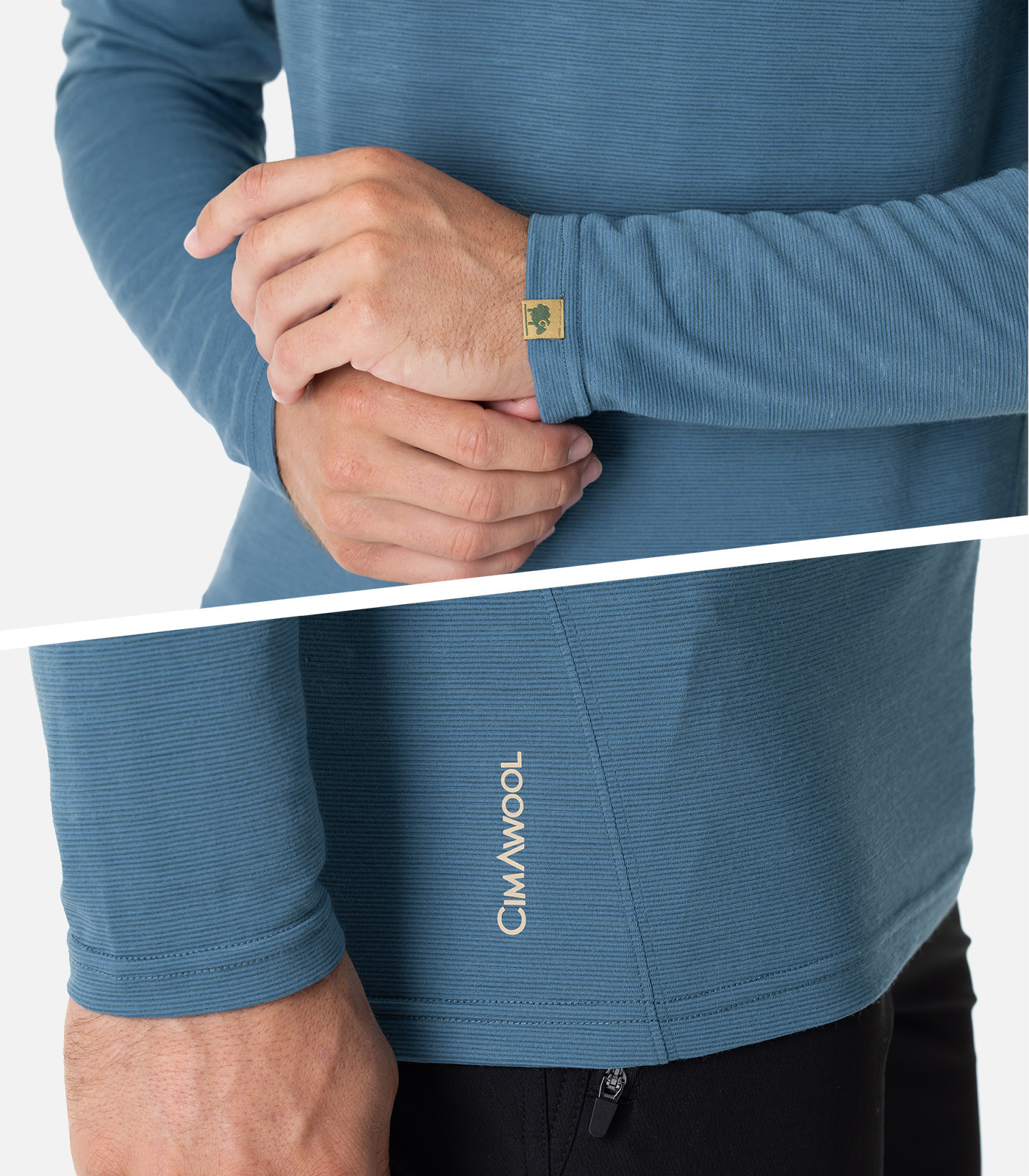 MERINO wool T-shirt - Long sleeves