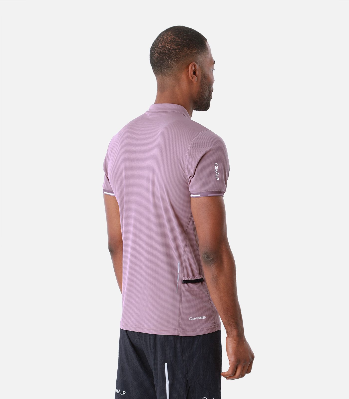 T-shirt technique demi-zip