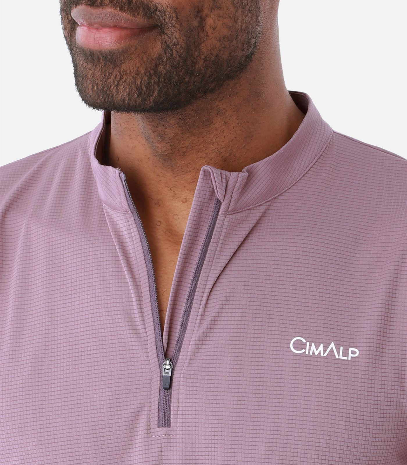 T-shirt technique demi-zip