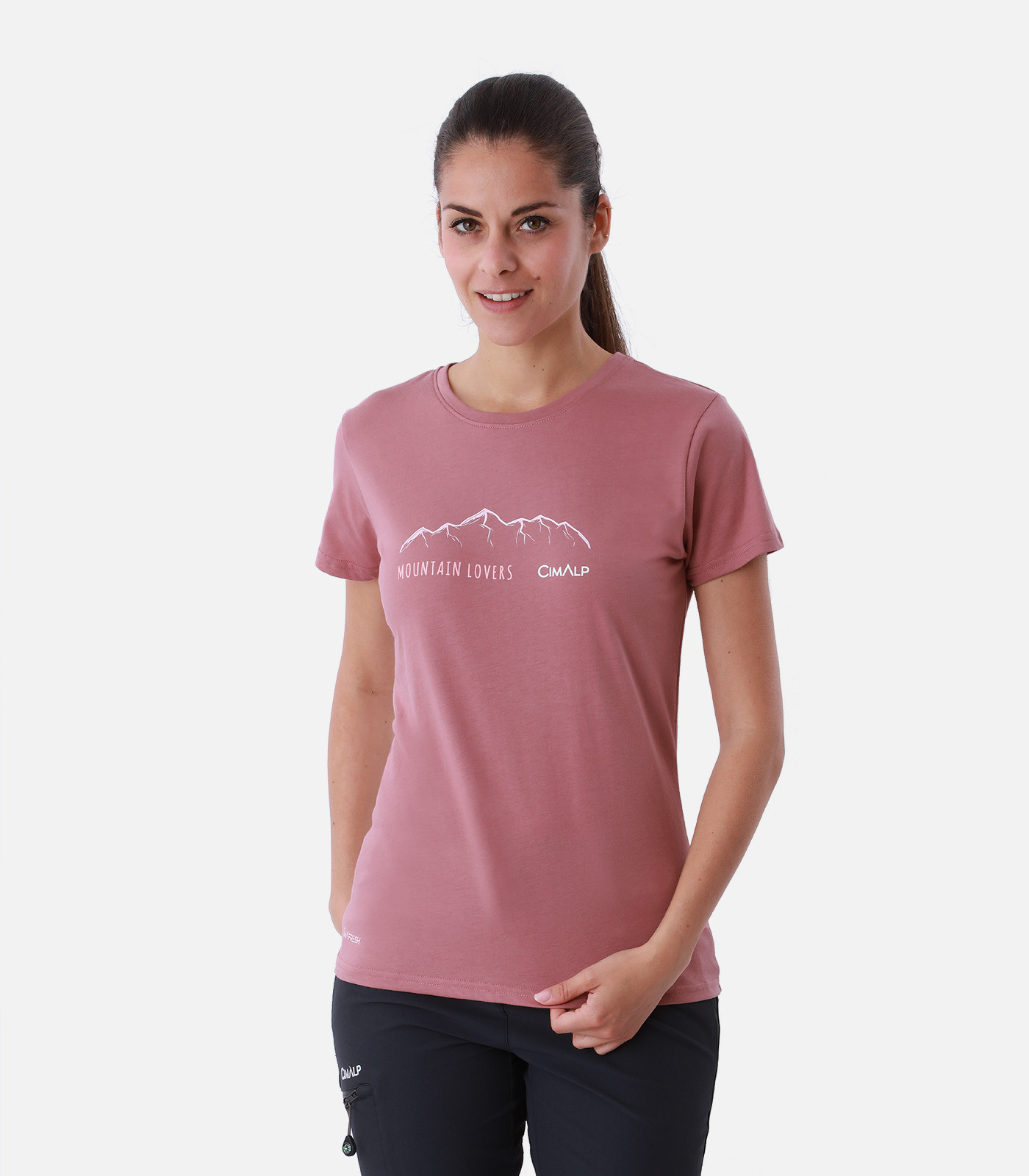 Leichtes T-Shirt aus Baumwolle und Polyester
