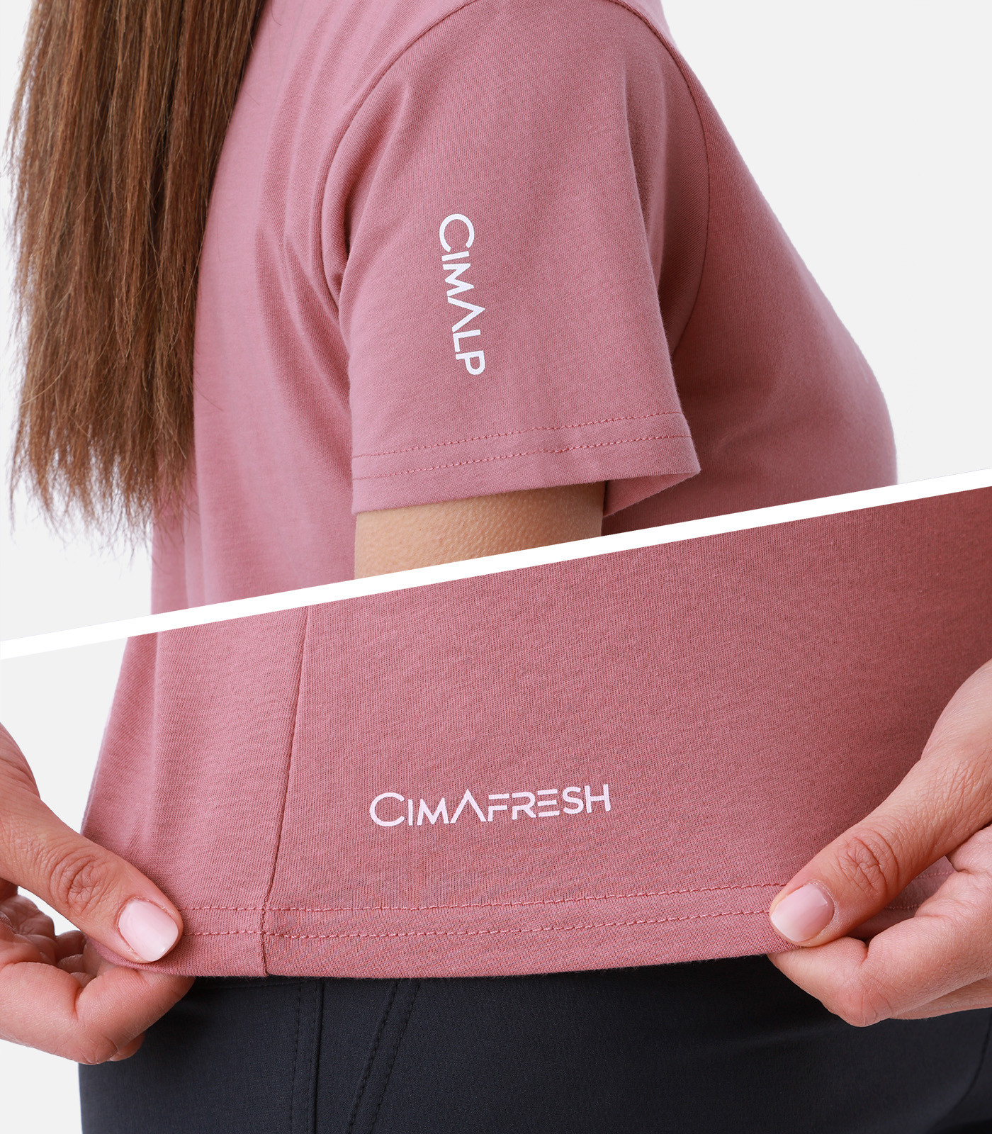 Leichtes T-Shirt aus Baumwolle und Polyester