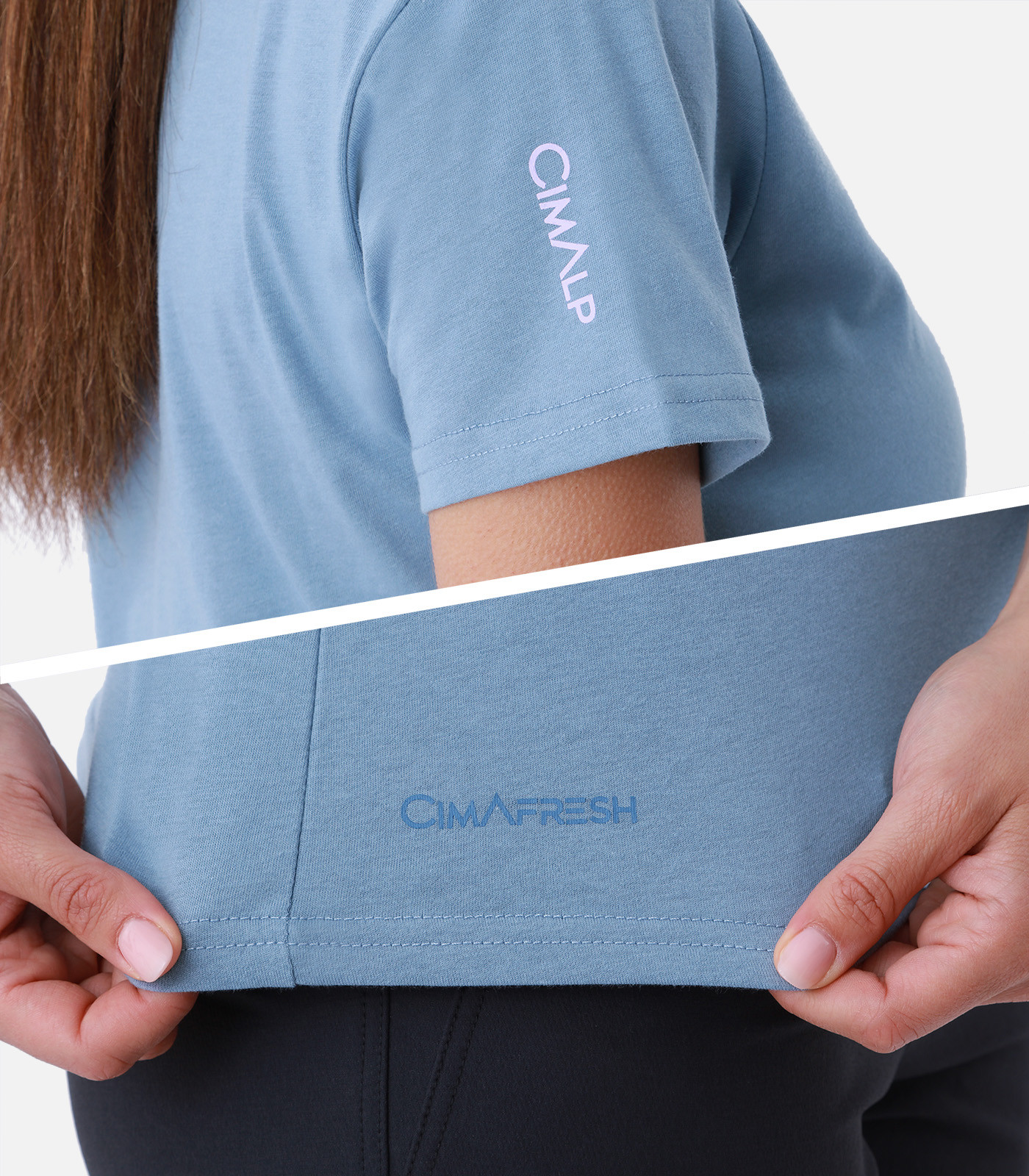 Leichtes T-Shirt aus Baumwolle und Polyester