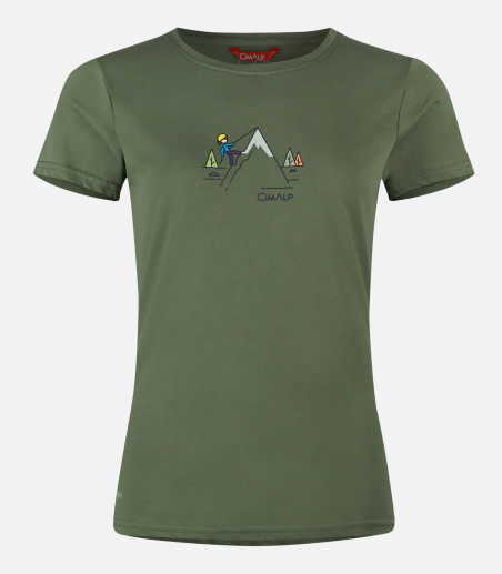 Leichtes T-Shirt aus Baumwolle und Polyester