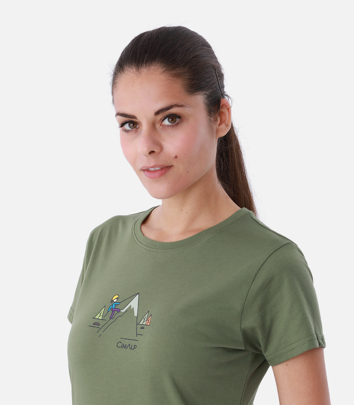 Leichtes T-Shirt aus Baumwolle und Polyester