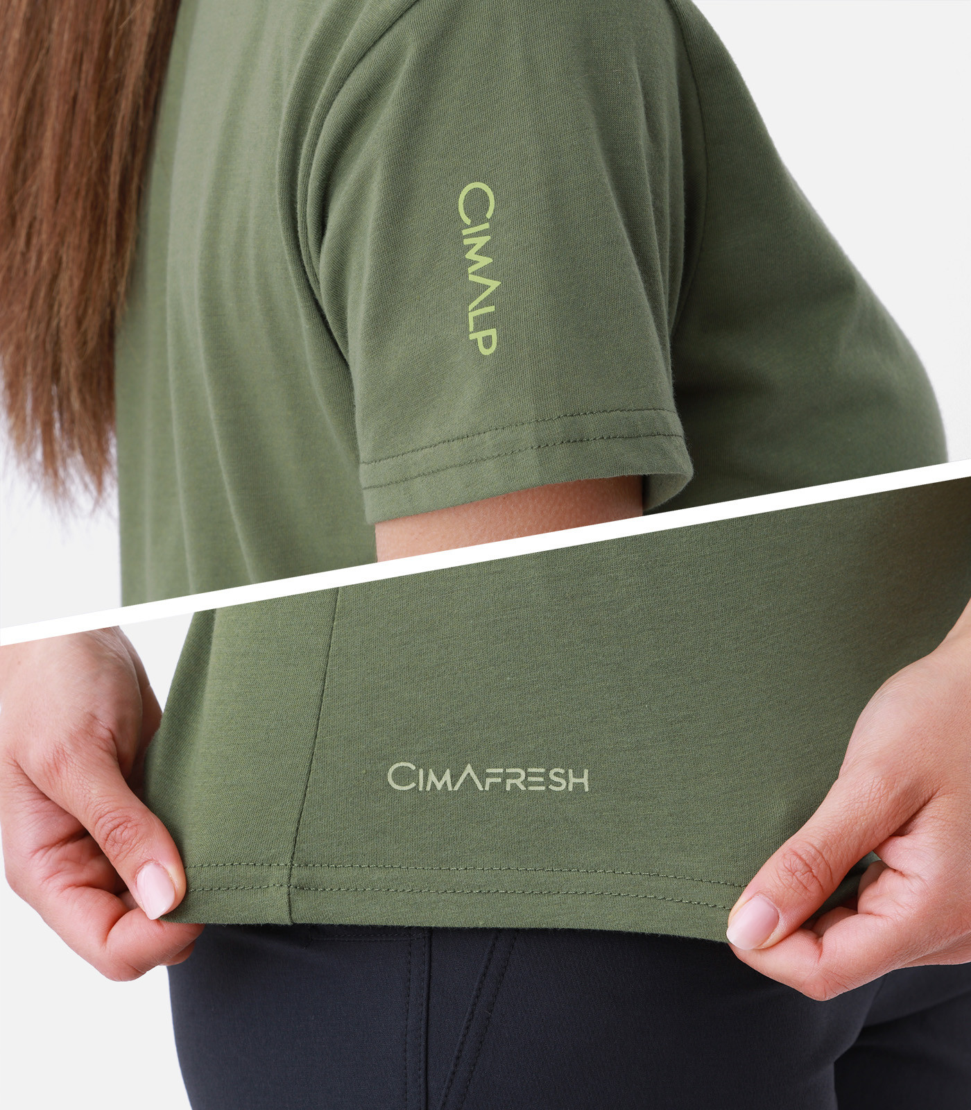 Camiseta ligera de algodón y poliéster