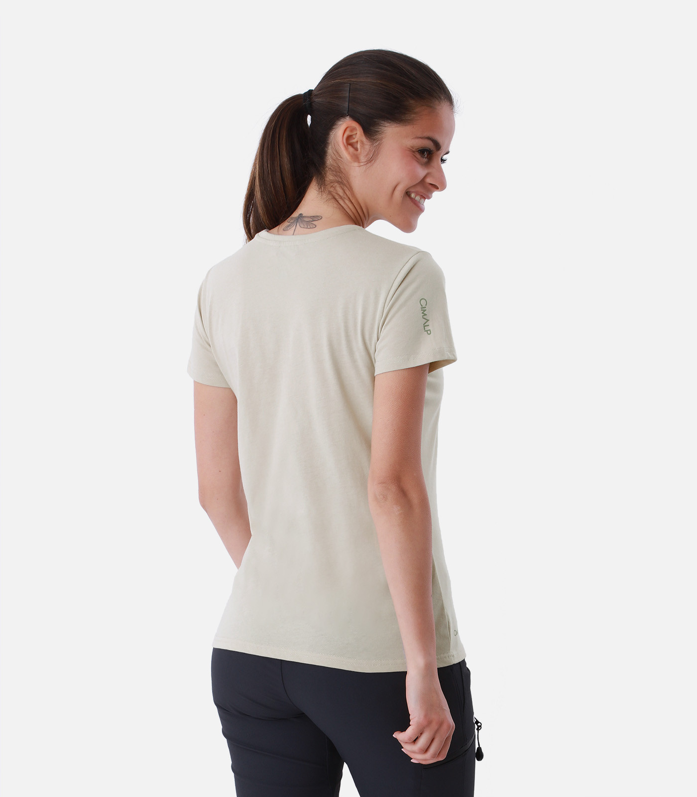 Leichtes T-Shirt aus Baumwolle und Polyester