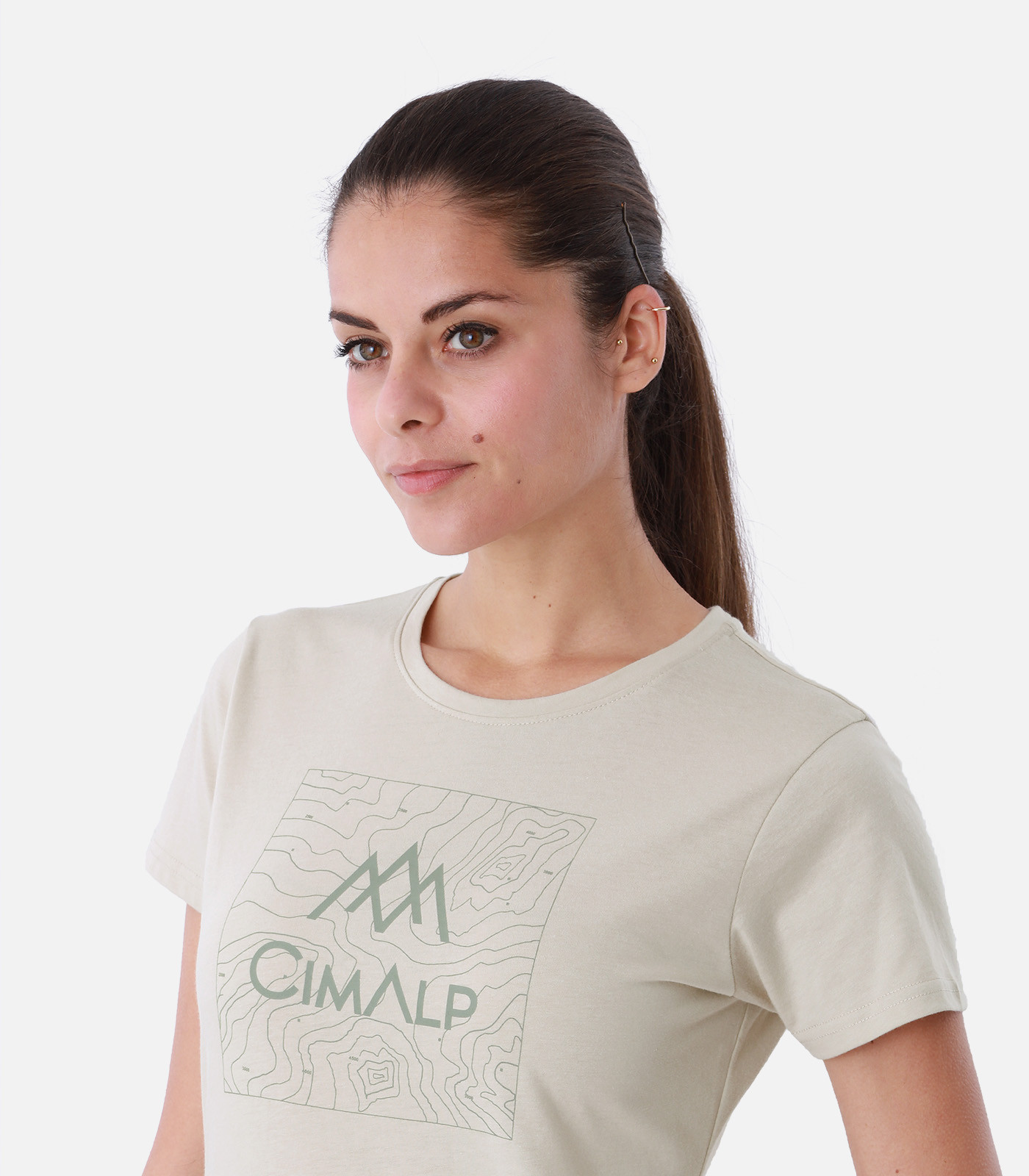 Leichtes T-Shirt aus Baumwolle und Polyester