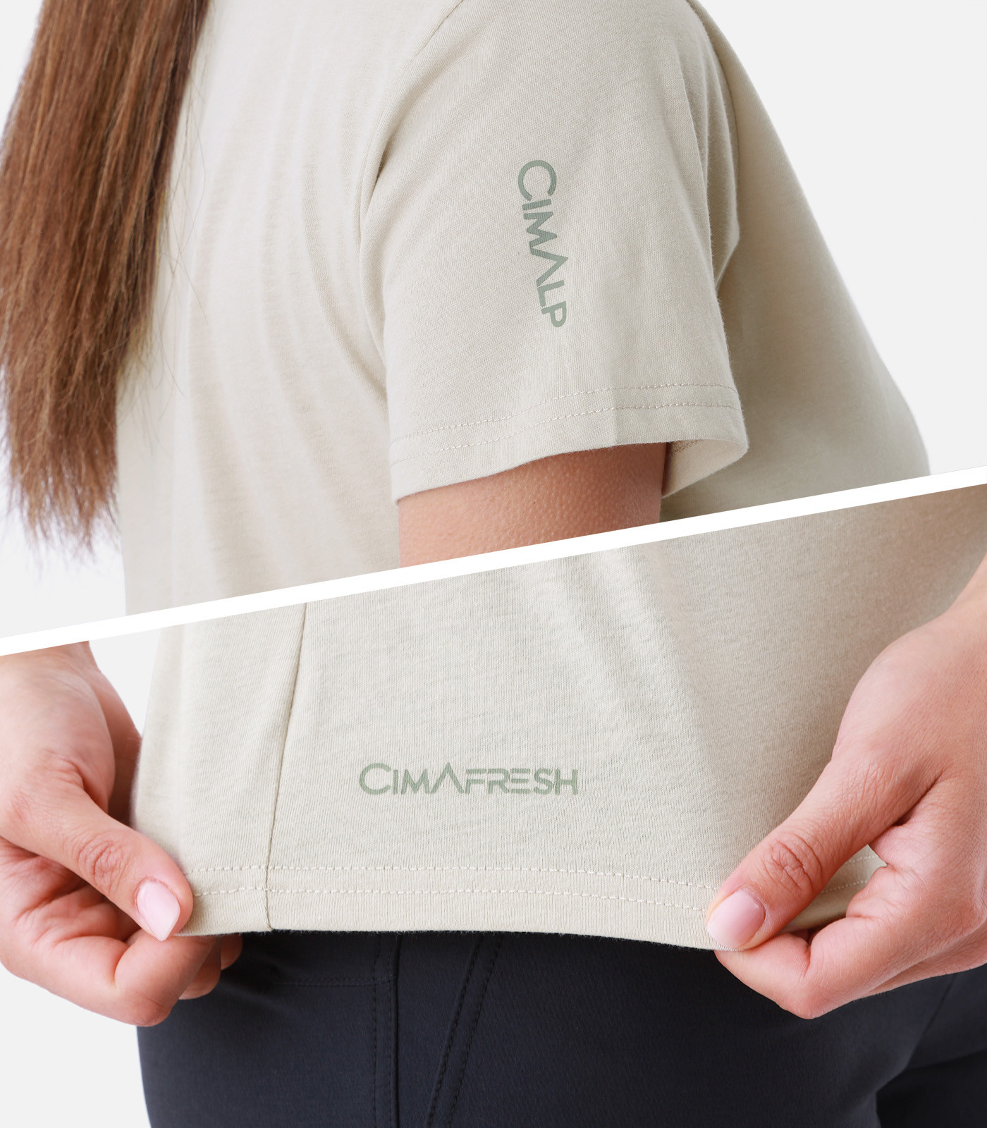 Leichtes T-Shirt aus Baumwolle und Polyester