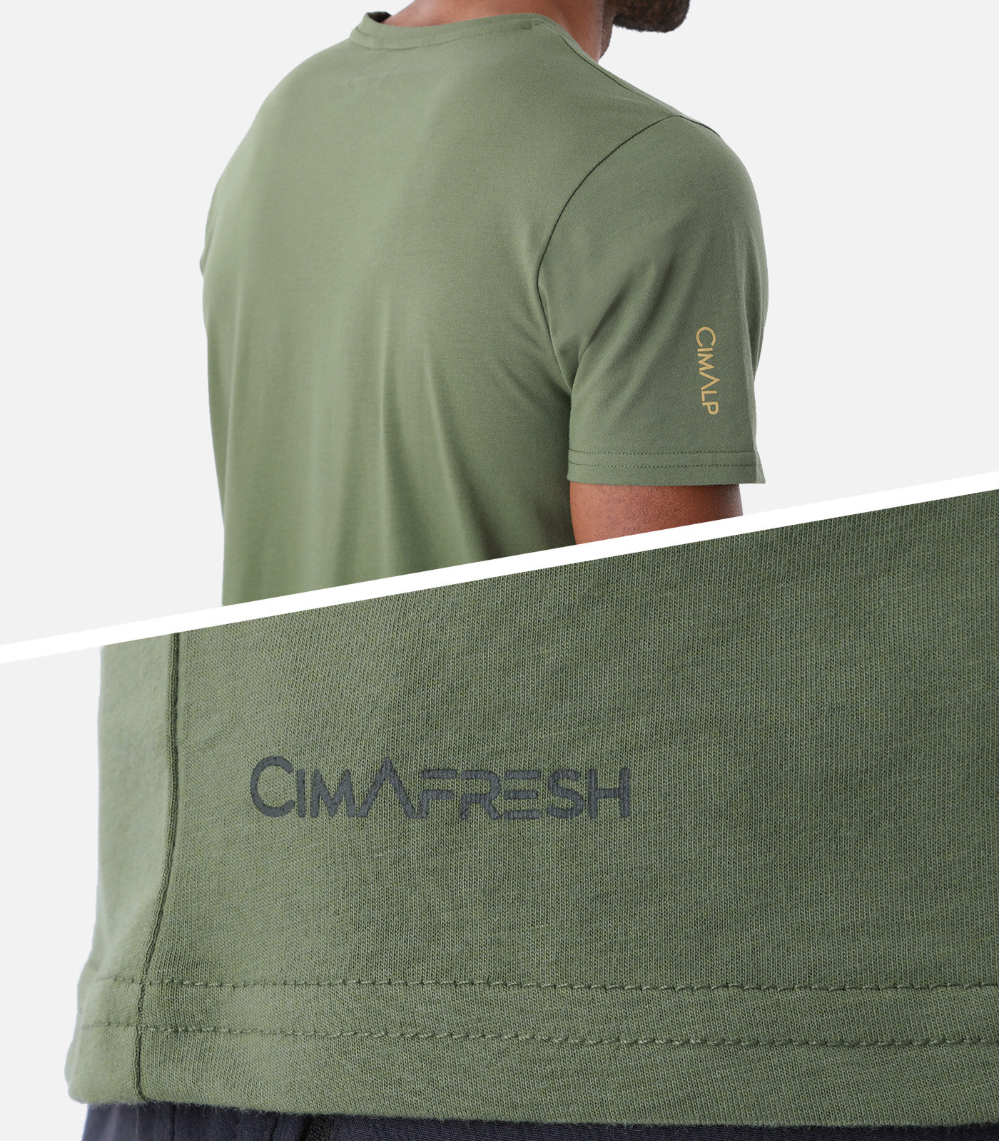 Leichtes T-Shirt aus Baumwolle und Polyester