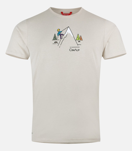 Leichtes T-Shirt aus Baumwolle und Polyester