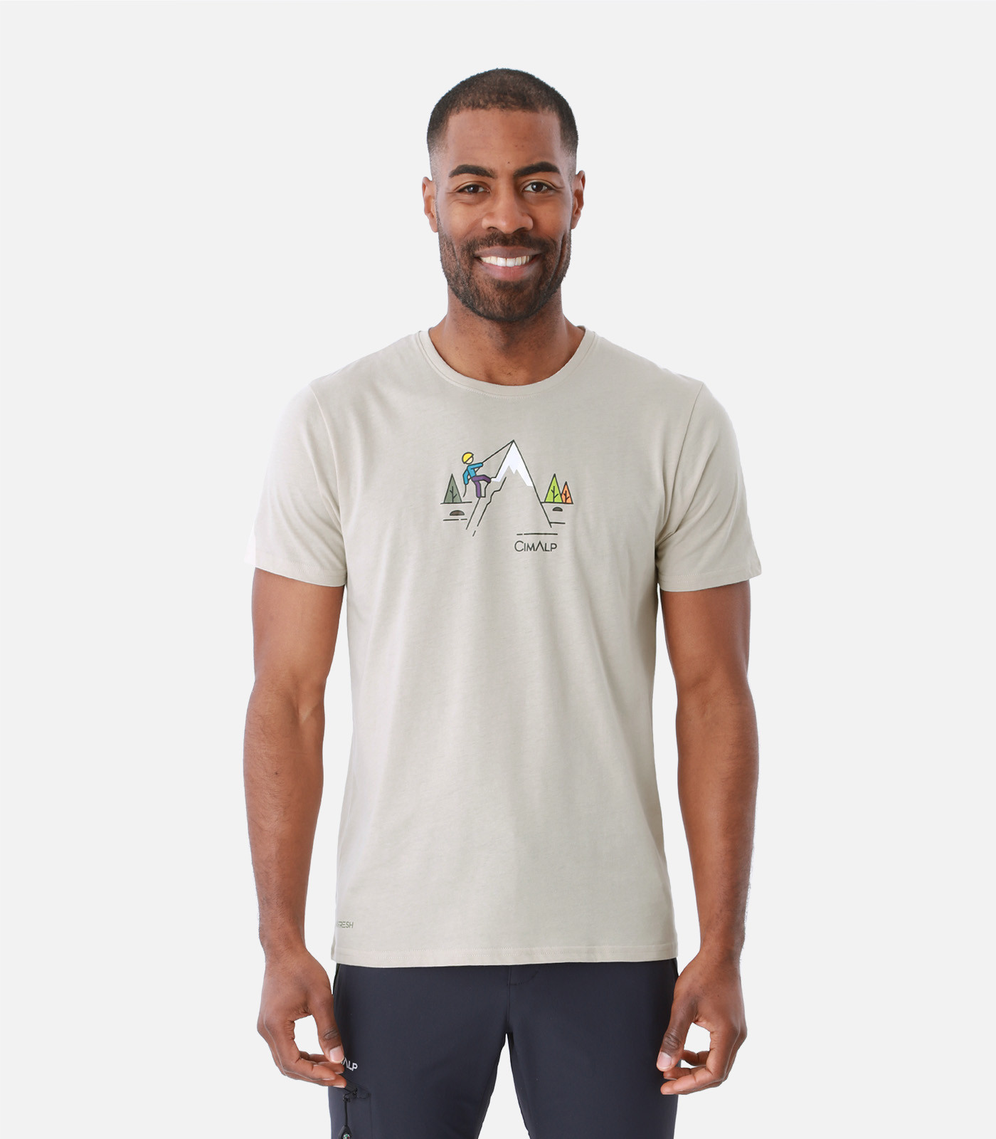 Leichtes T-Shirt aus Baumwolle und Polyester