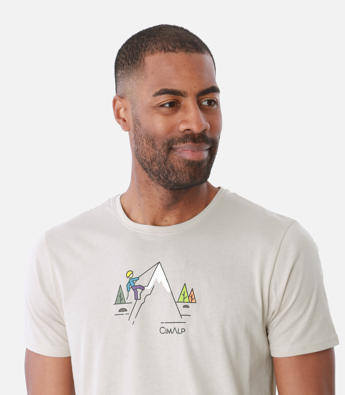 Camiseta ligera de algodón y poliéster