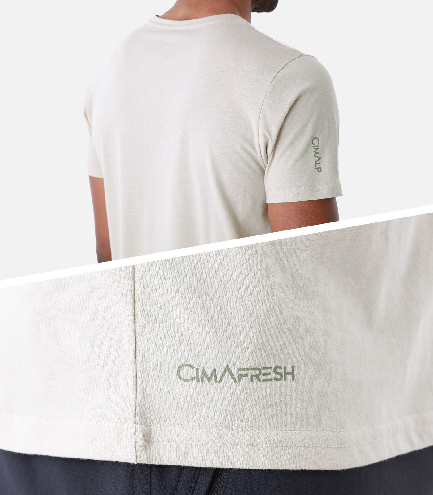 Leichtes T-Shirt aus Baumwolle und Polyester