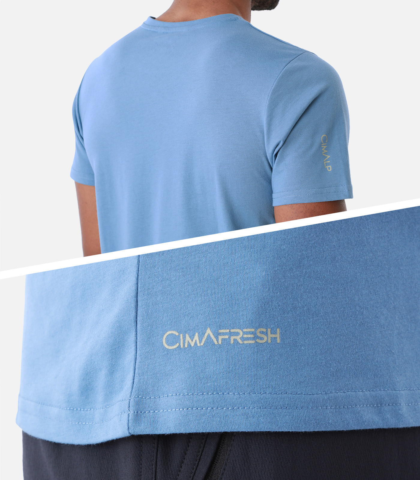 Leichtes T-Shirt aus Baumwolle und Polyester