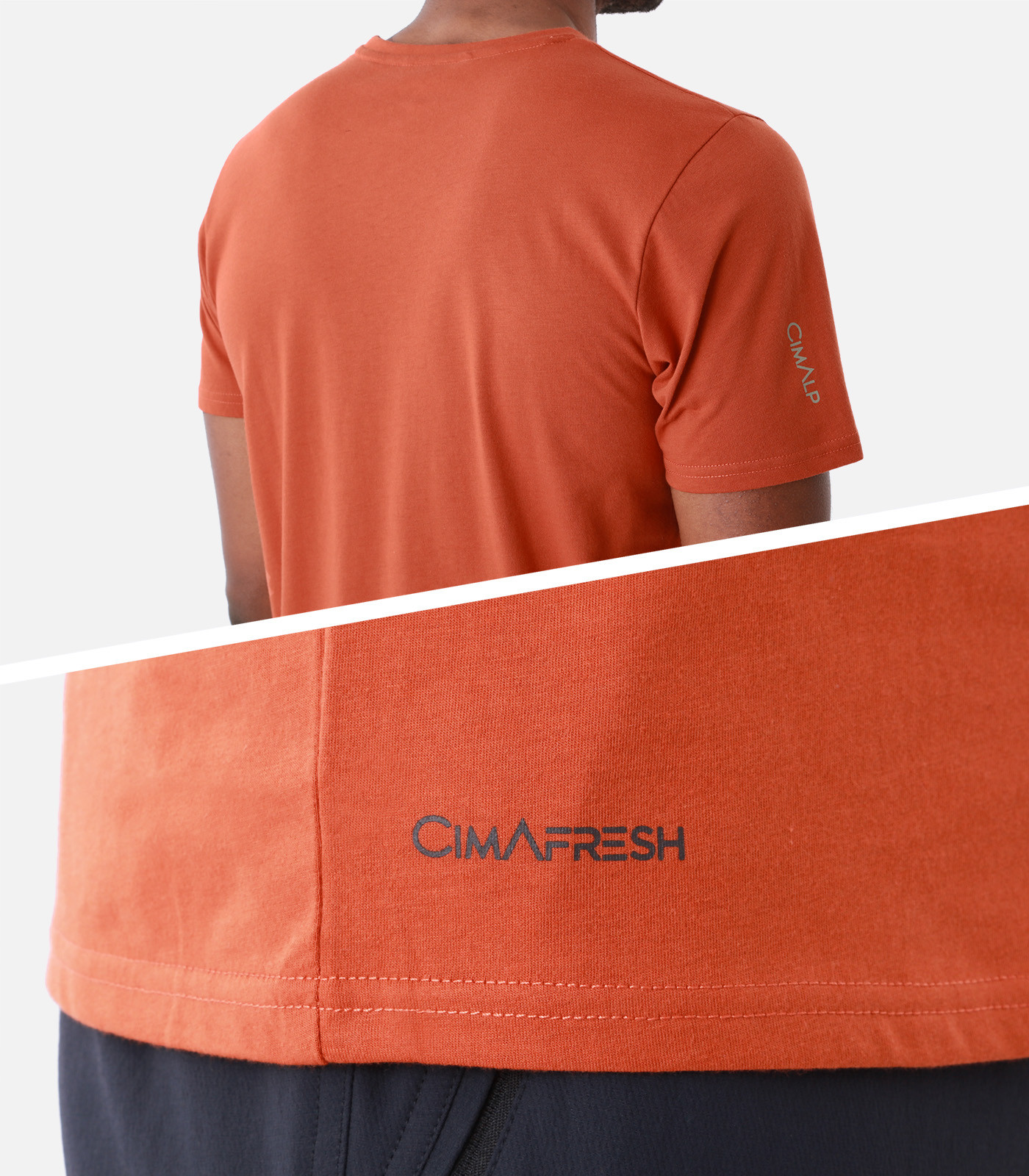 Leichtes T-Shirt aus Baumwolle und Polyester