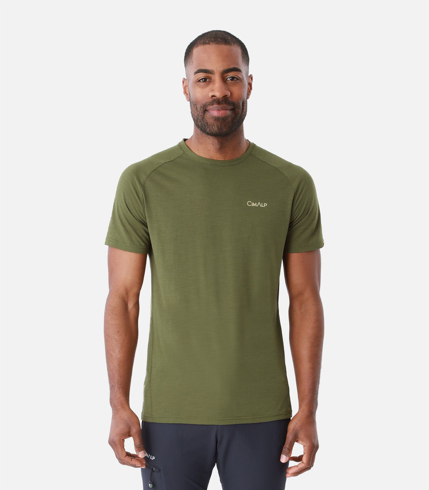 Camiseta de lana merina de manga corta