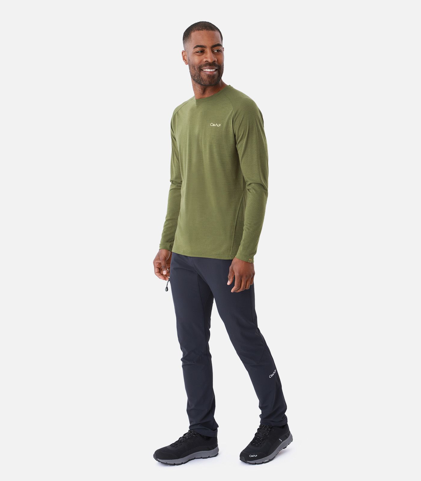 Camiseta de lana merino de manga larga