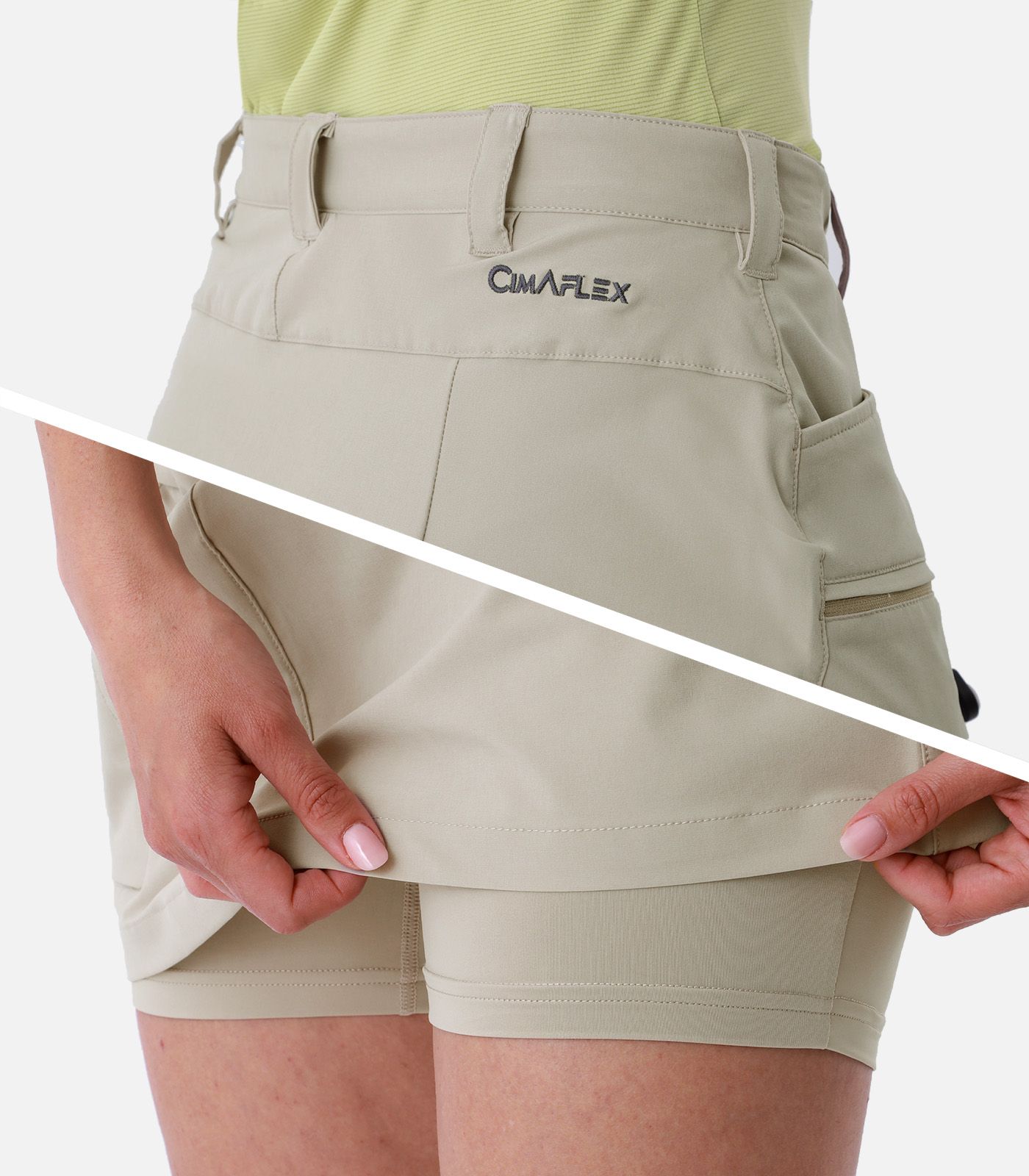 Falda-short elástica con bóxer integrado