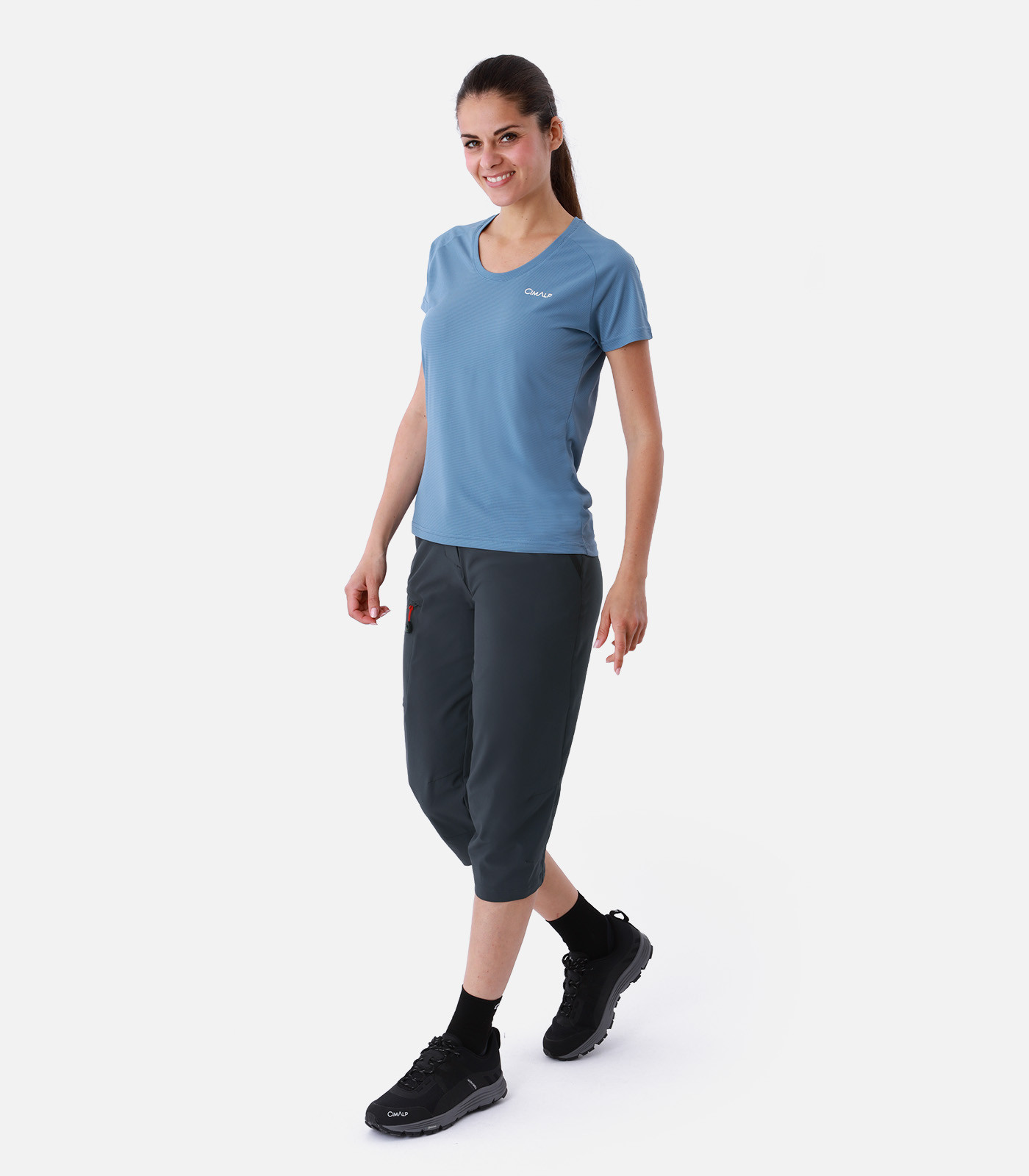 3/4-Funktionshose mit Stretch für Wandern und Reisen