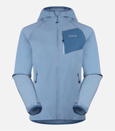 Chaqueta cortaviento y elástica