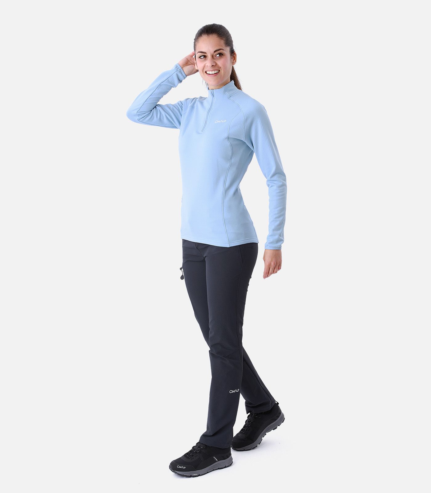 Funktionales warmes Fleece mit Stretch und Half Zip