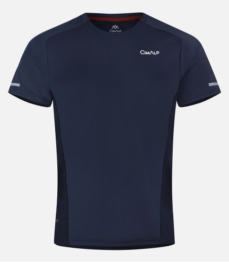 Bi-material trail T-shirt