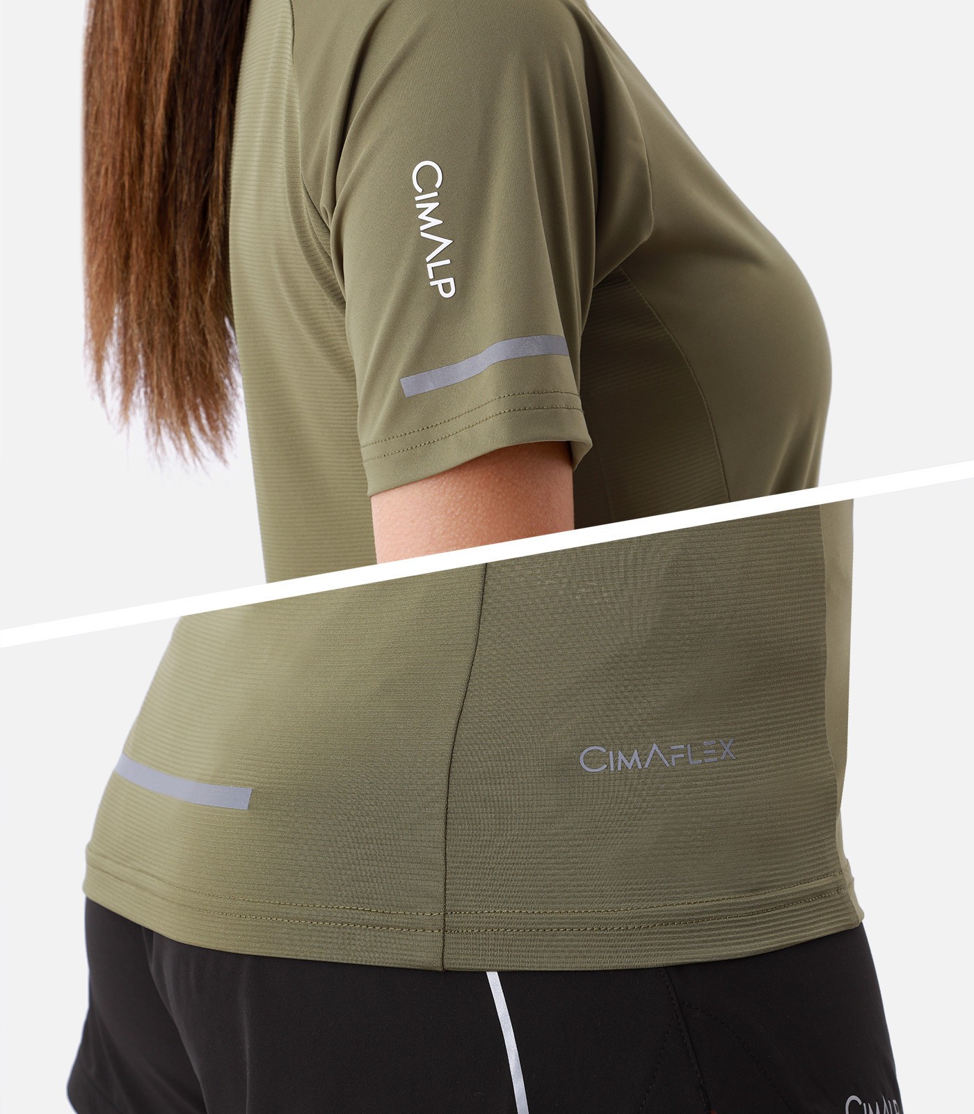 T-shirt de trail bi-matières CimaFlex®