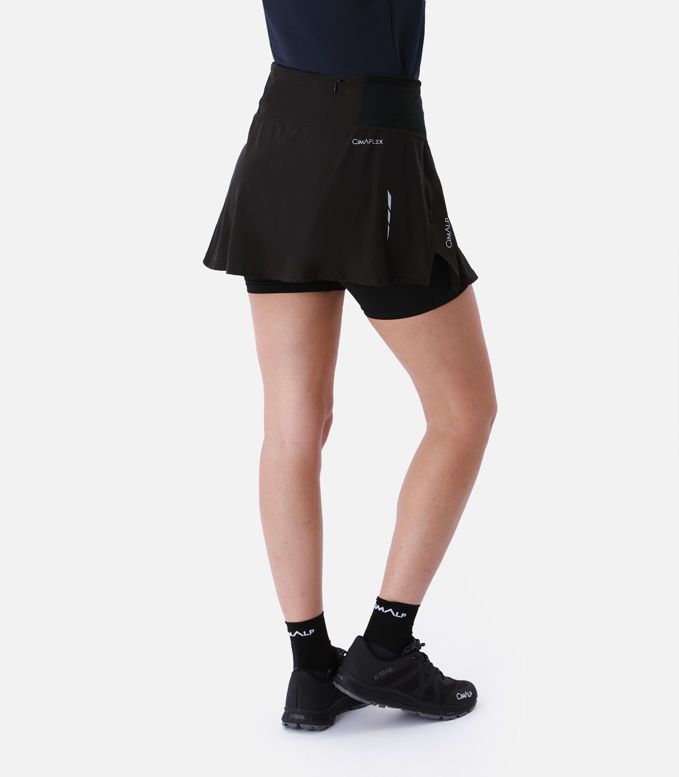 Jupe trail running 2 en 1 + ceinture multi-poches