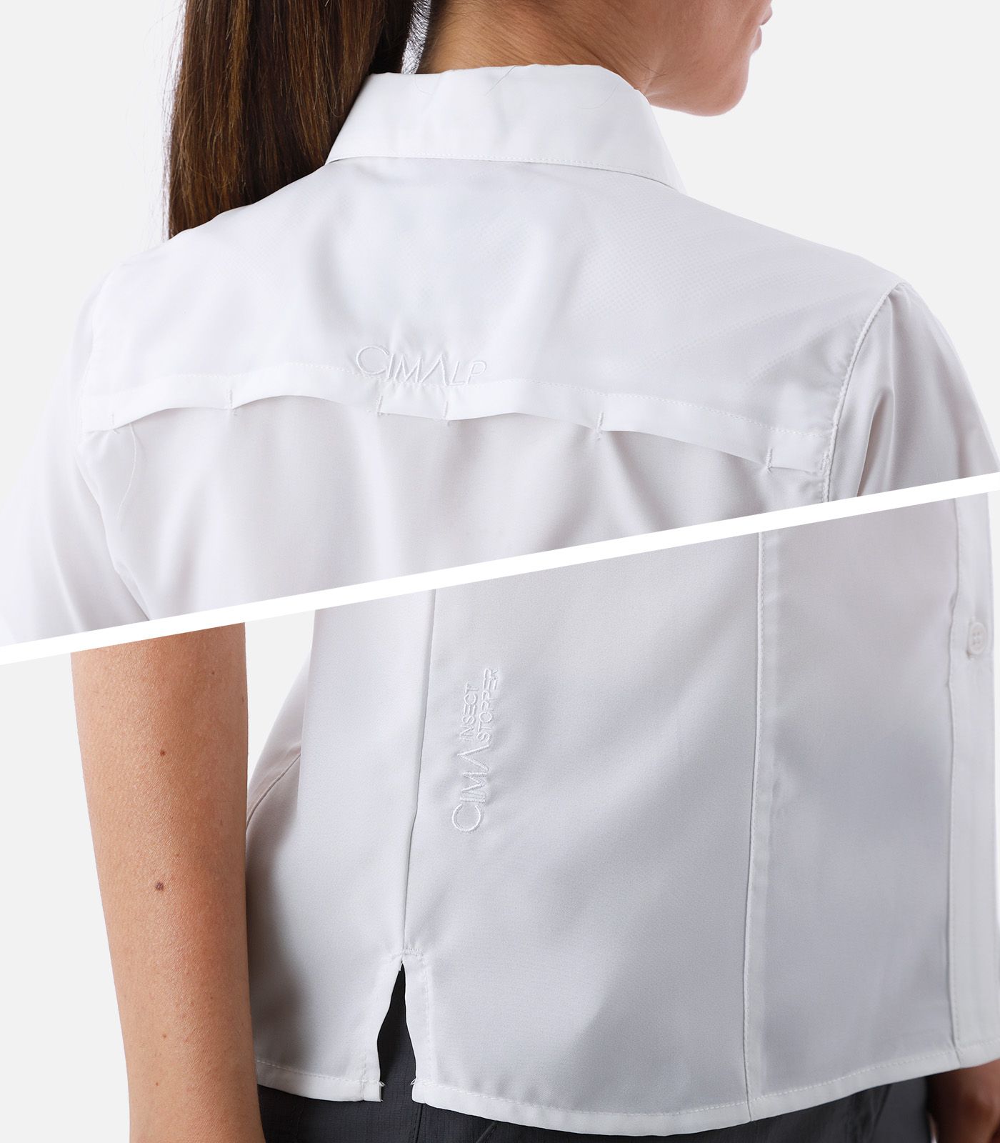 Chemise manches courtes en tissus anti-moustiques