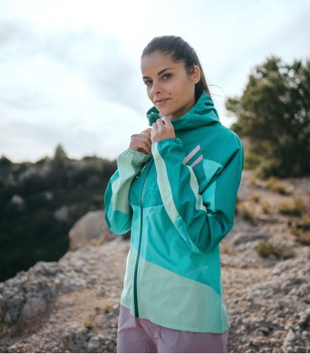 Veste de trail imperméable et respirante