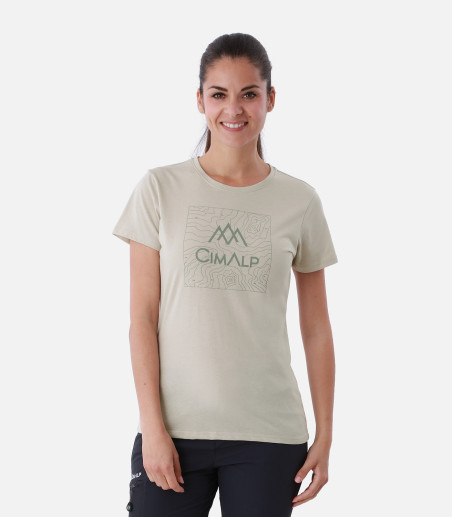 Leichtes T-Shirt aus Baumwolle und Polyester