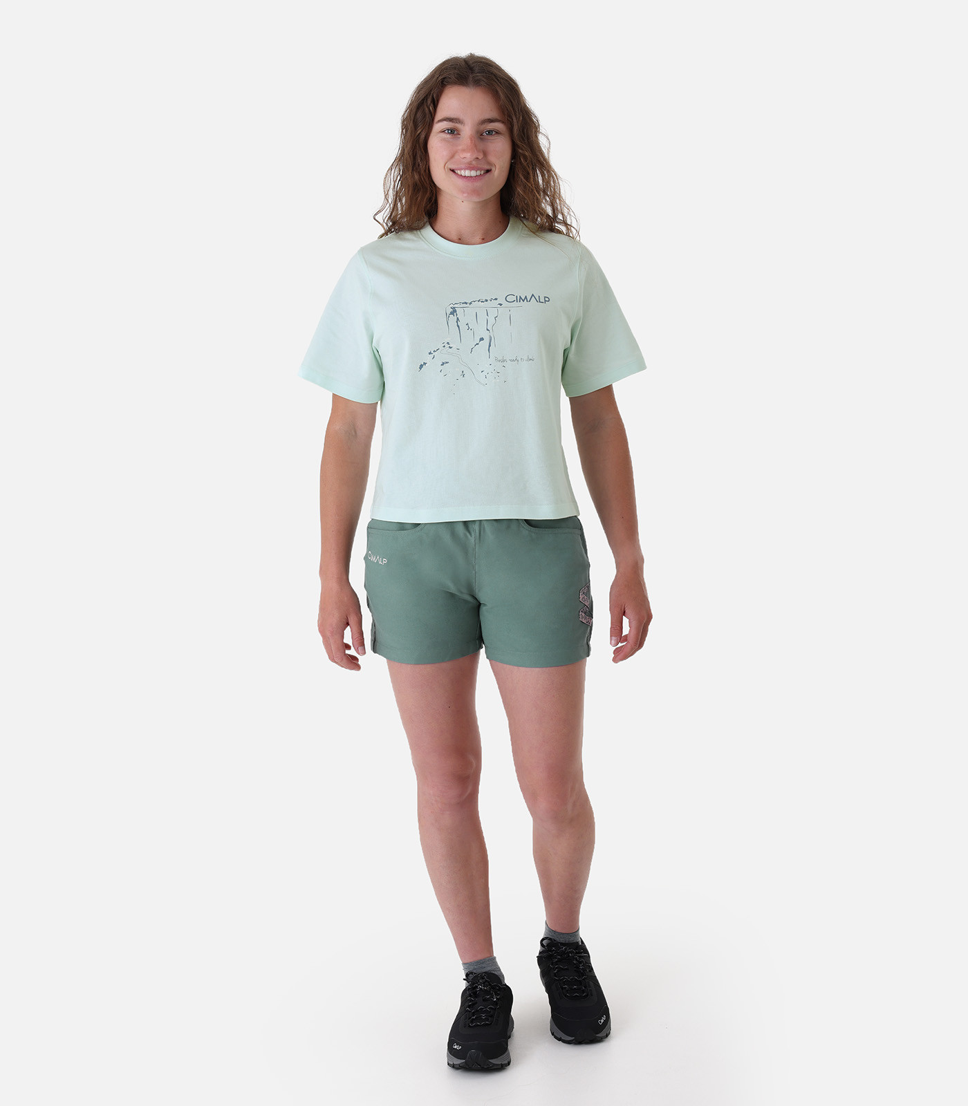 Pantaloncini da arrampicata - Vita elasticizzata e tessuto resistente da Donna | CIMALP