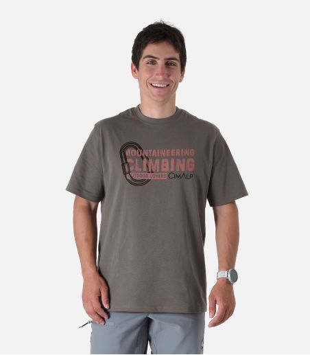 T-shirt d'escalade en coton responsable