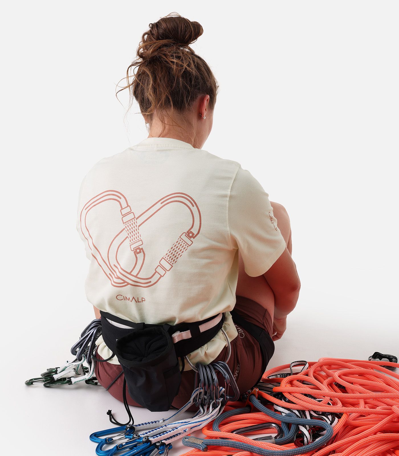 T-shirt d'escalade en coton responsable