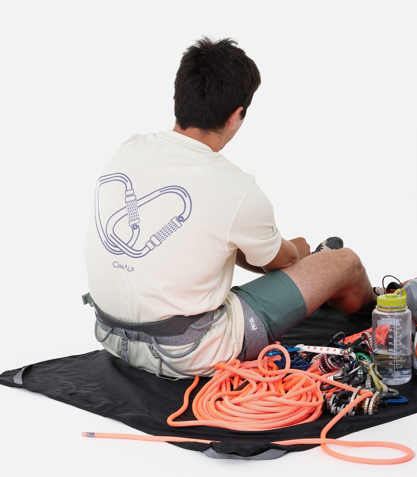 T-shirt d'escalade en coton responsable