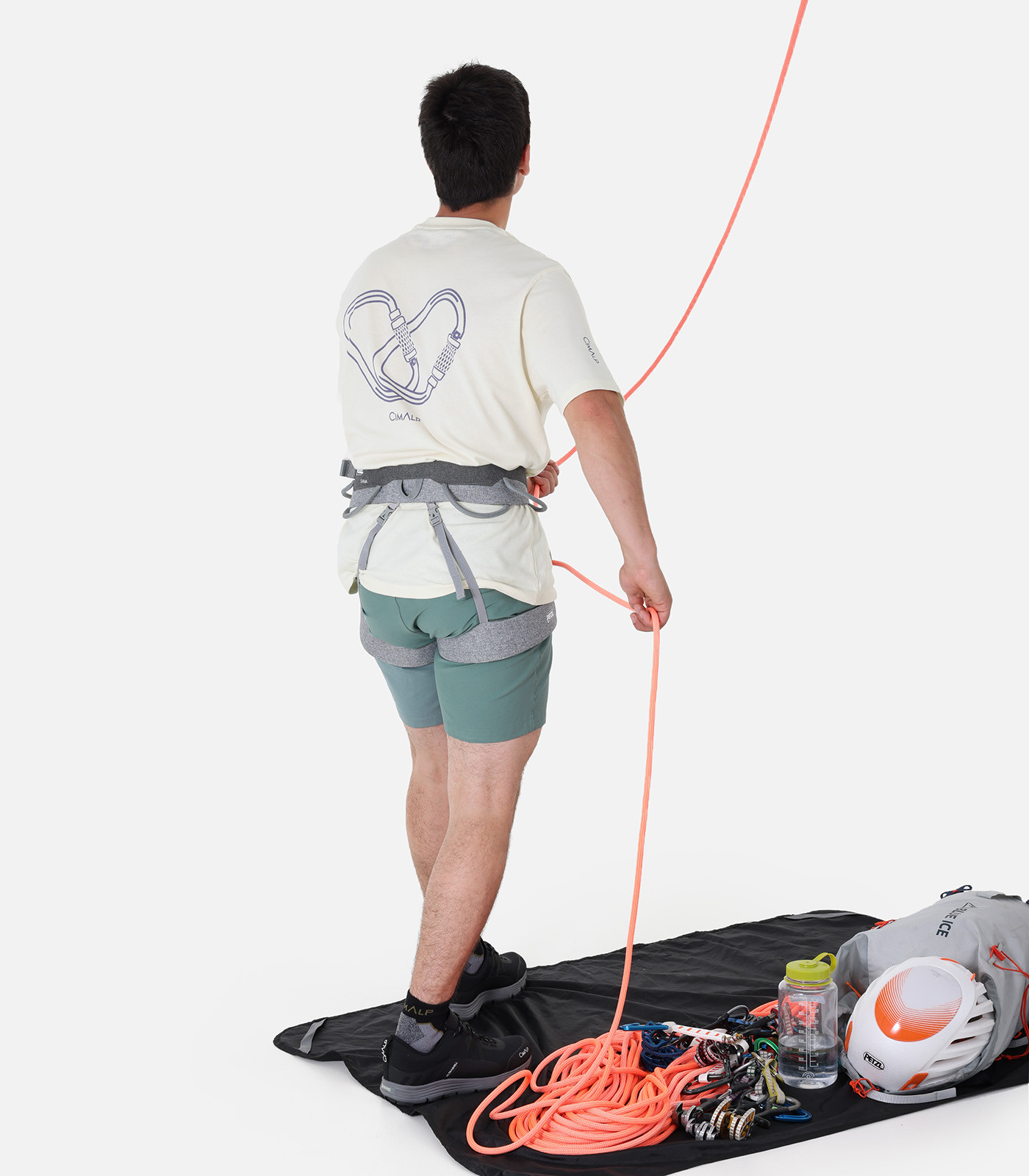 Maglietta da arrampicata 100% cotone biologico da Uomo | CIMALP