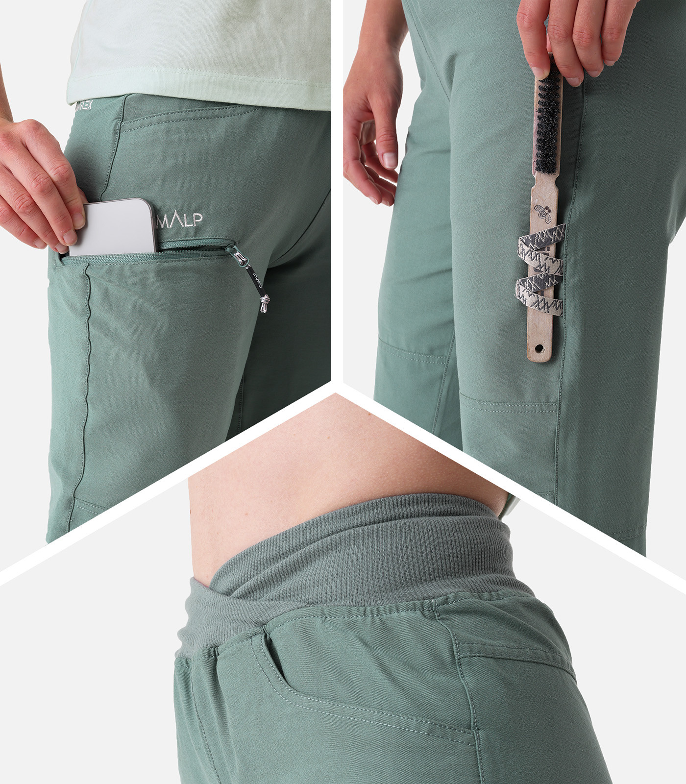 Pantaloni da arrampicata con vita elasticizzata da Donna | CIMALP